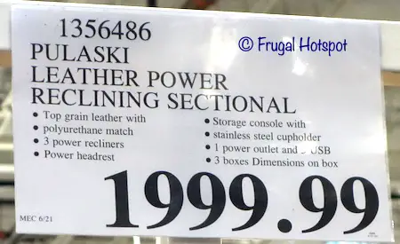 Pulaski Dunhill Leather Power Reclining Sectional Costco price Pulaski Dunhill Leather Power Reclining Sectional Costco price
