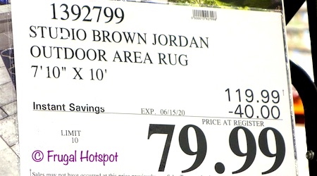 Studio Brown Jordan Outdoor Indoor Area Rug Costco Sale Price Studio Brown Jordan Outdoor Indoor Area Rug Costco Sale Price