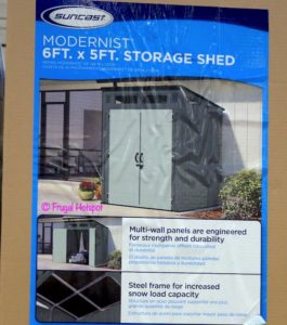 Suncast 6'x5' Modernist Storage Shed at Costco! | Frugal Hotspot