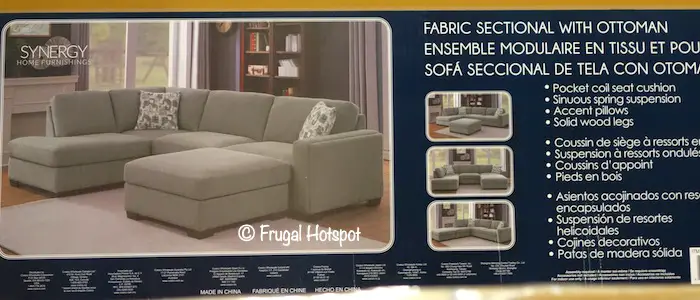 Synergy Home Maycen Fabric Sectional Costco