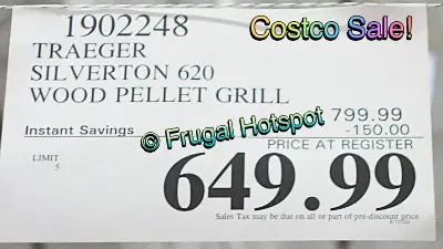Traeger Silverton 620 Wood Pellet Grill | Costco Sale Price