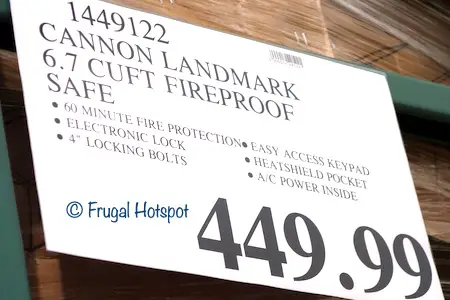 Cannon Landmark 6.7 Cu Ft Fireproof Security Safe Costco Price