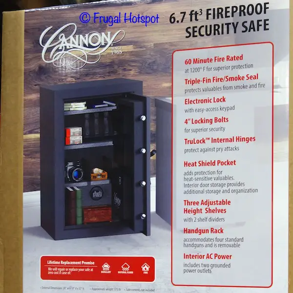 Cannon Landmark 6.7 Cu Ft Fireproof Security Safe Costco