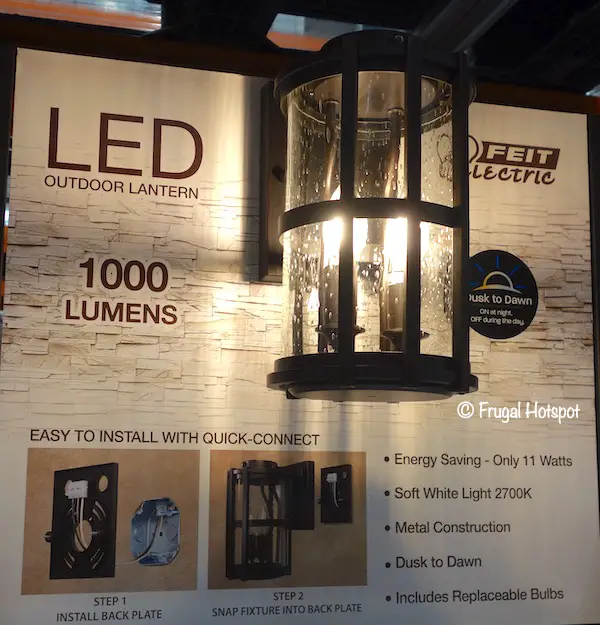 Feit Electric LED Coach Lantern Costco Display