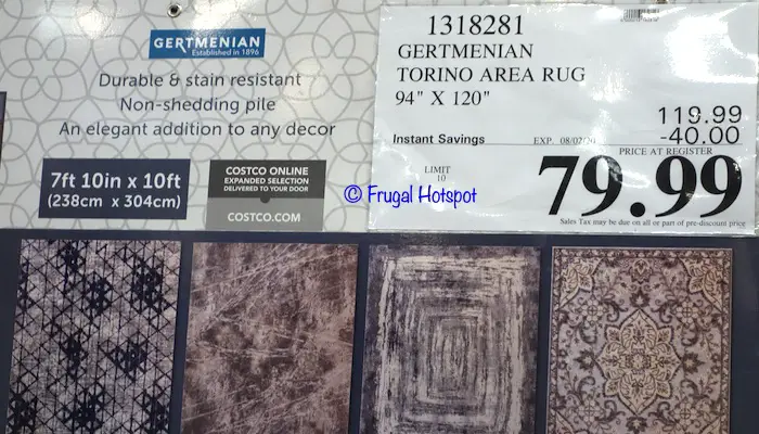 Gertmenian Torino 7'10 x 10' Area Rug Costco Sale Price