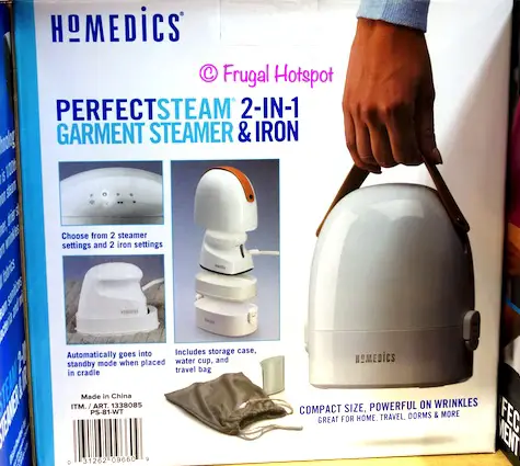 HoMedics Perfect Steam 2-in-1 Mini Garment Steamer & Iron Costco HoMedics Perfect Steam 2-in-1 Mini Garment Steamer & Iron Costco