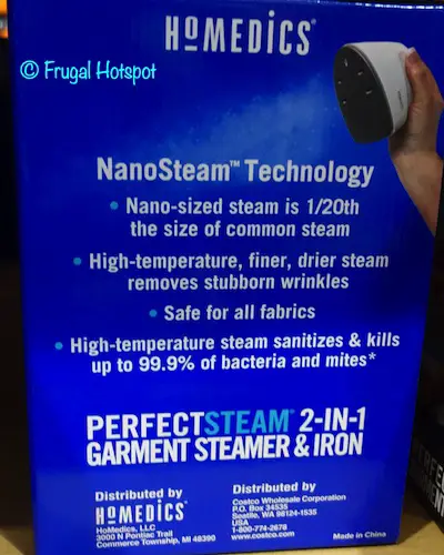 HoMedics Perfect Steam 2-in-1 Mini Garment Steamer & Iron Costco HoMedics Perfect Steam 2-in-1 Mini Garment Steamer & Iron Costco