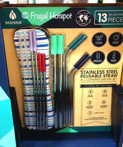 Manna Reusable Stainless Steel Straw set Costco 1371836