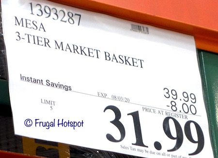 Mesa 3-Tier Market Basket Costco Sale Price Mesa 3-Tier Market Basket Costco Sale Price