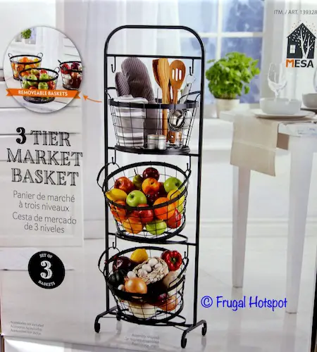Mesa 3-Tier Market Basket Costco