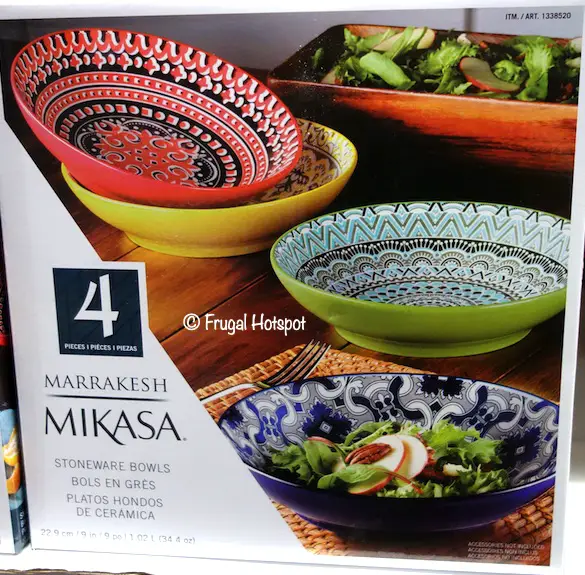 Mikasa Marrakesh 9 Stoneware Bowl 4-Piece Costco 1338520