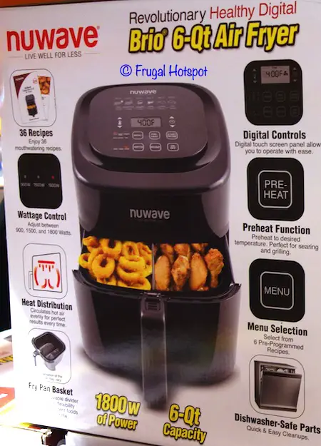Nuwave Brio 6-Qt Air Fryer Costco Nuwave Brio 6-Qt Air Fryer Costco