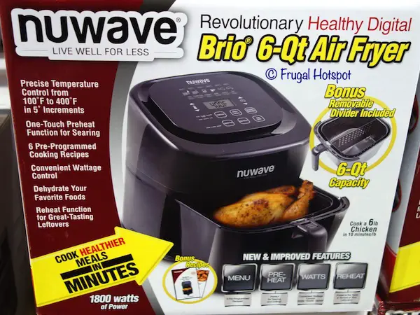 Nuwave Brio 6-Qt Air Fryer Costco Nuwave Brio 6-Qt Air Fryer Costco
