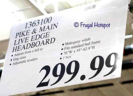 Pike & Main Live Edge Headboard Costco price Pike & Main Live Edge Headboard Costco price