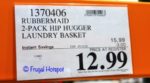 Rubbermaid Hip Hugger Laundry Basket Costco Sale Price