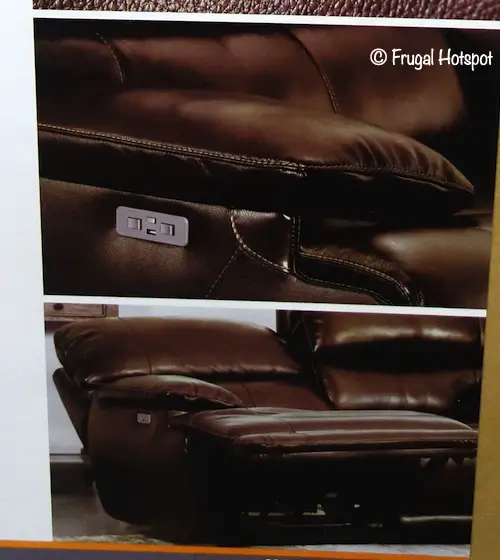 Simon Li Aleena Leather Power Reclining Loveseat Costco