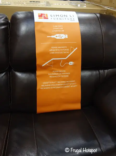 Simon Li Aleena Leather Power Reclining Loveseat Costco Display Simon Li Aleena Leather Power Reclining Loveseat Costco Display