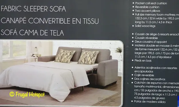 Synergy Fabric Sleeper Sofa Costco