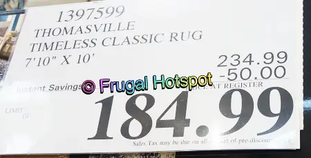 Thomasville Timeless Classic 7'10 x 10' Rug | Costco Sale Price