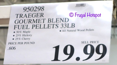 Traeger Gourmet Blend Fuel Pellets 33-lbs Bag Costco price
