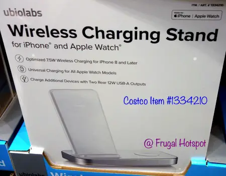 Ubio Labs Wireless Charger for iPhone and Apple Watch Costco Ubio Labs Wireless Charger for iPhone and Apple Watch Costco