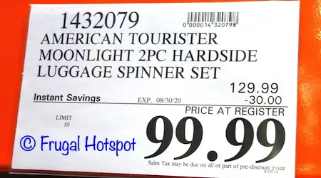 American Tourister Moonlight Plus Hardside Spinner Set 2-Piece | Costco Sale Price