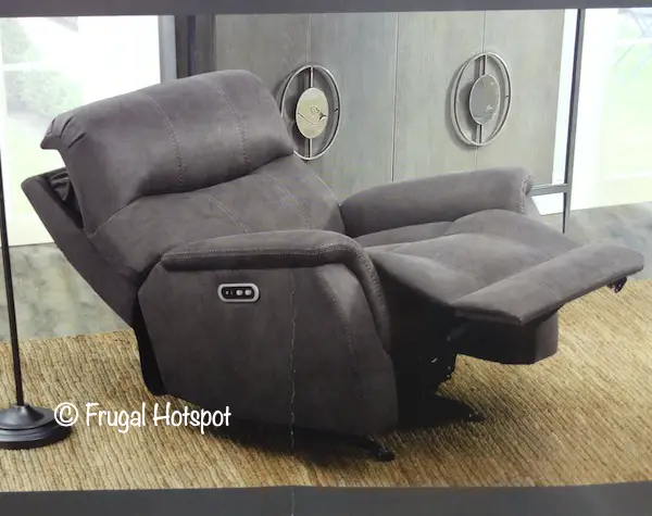 Barcalounger Gray Fabric Power Recliner Reclined Costco Barcalounger Gray Fabric Power Recliner Reclined Costco