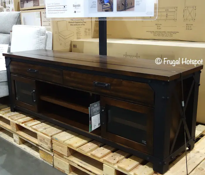 Bayside Furnishings Odessa TV Stand Costco Display