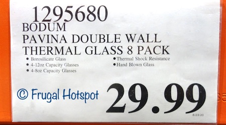Bodum Pavina Double Wall Thermo-Glasses 8-Pack | Costco Price