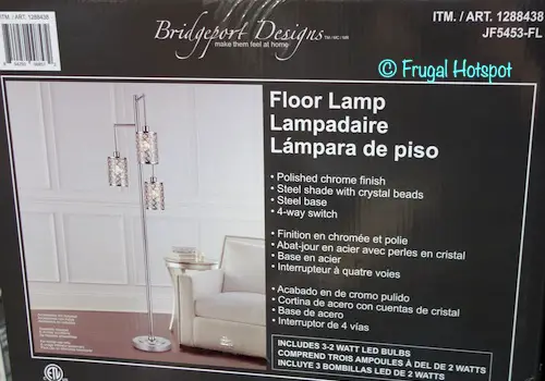 Bridgeport Designs Gisele Crystal Floor Lamp 2020 Costco