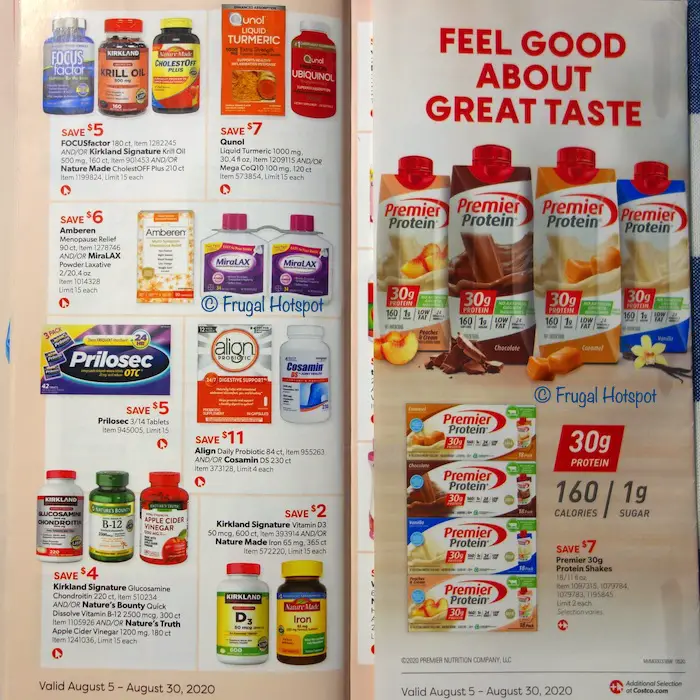 Costco Coupon Book AUGUST 2020 Page 28, Page 29