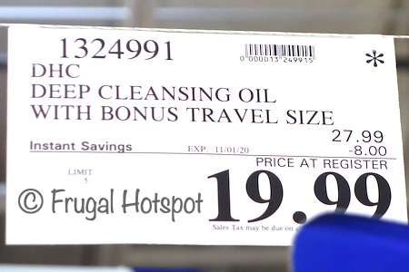 DHC Deep Cleansing Oil | Costco Sale Price