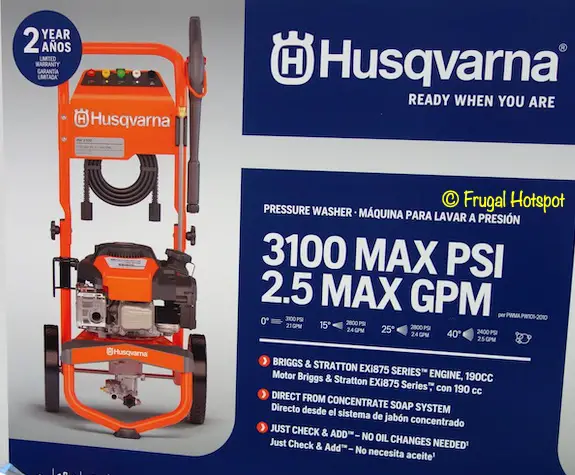 Husqvarna Gas Pressure Washer Costco