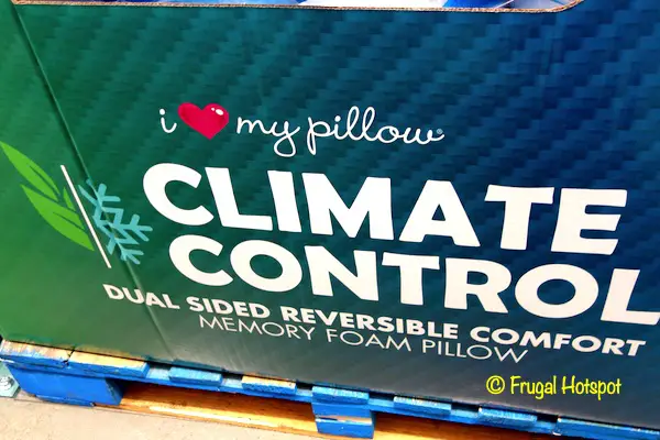 I Love My Pillow Climate Control Dual Sided Reversible Comfort Memory Foam Pillow COSTCO