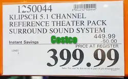 Klipsch Reference Theater Pack Sound System | Costco Sale Price