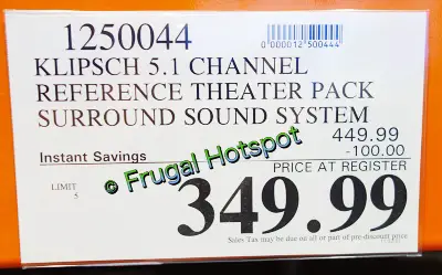 Klipsch Reference Theater Sound | Costco Sale Price
