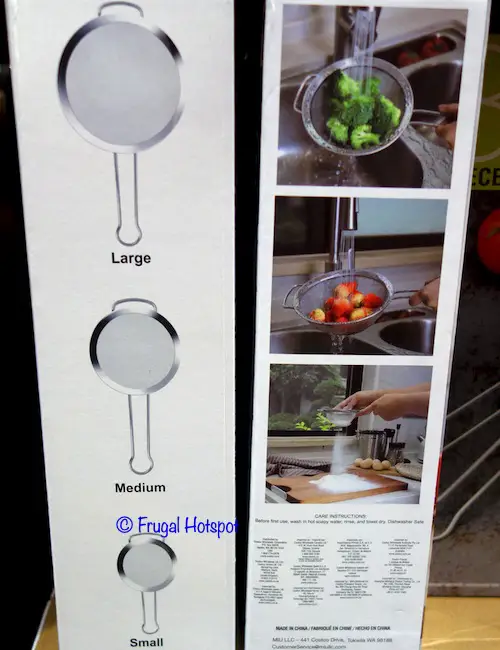 Miu Stainless Steel Mesh Strainers Info Costco