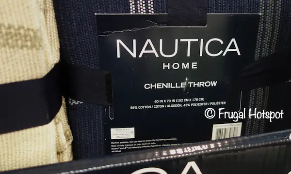 Nautica Home Chenille Throw Dimensions Costco