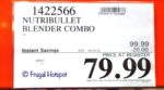 Nutribullet Blender Combo Costco Sale Price