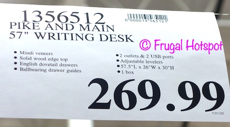 Pike and Main 57 Writing Desk Costco price Pike and Main 57 Writing Desk Costco price