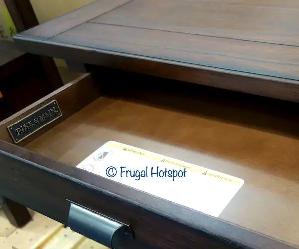 Pike and Main 57 Writing Desk drawer interior Costco Pike and Main 57 Writing Desk drawer interior Costco