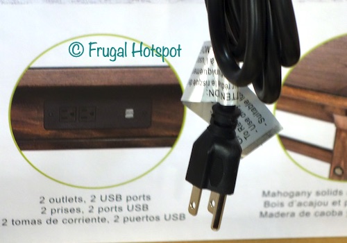 Pike and Main 57 Writing Desk outlet USB Costco