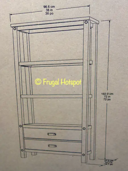 Pike and Main 72 Bookcase Dimensions Costco Pike and Main 72 Bookcase Dimensions Costco