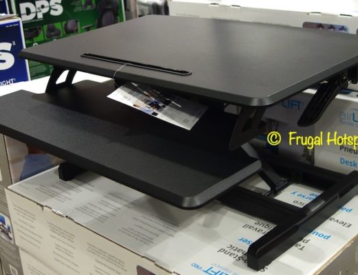 Seville Classics airLIFT Sit-to-Stand Desk Riser | Costco Display Side View