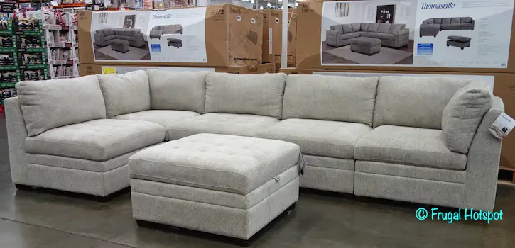 Thomasville 6-Piece Modular Fabric Sectional Costco Display