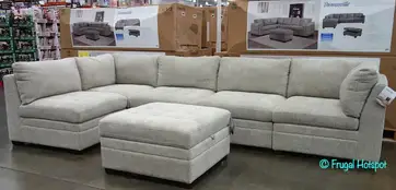 Costco Thomasville 6 Pc Modular Fabric Sectional Frugal Hotspot