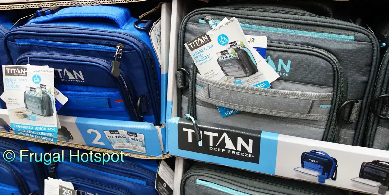 Titan Deep Freeze Expandable Lunch Box | blue and gray | Costco