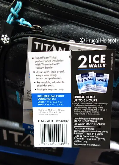 Titan Ultra Expandable Lunch Cooler Description Costco