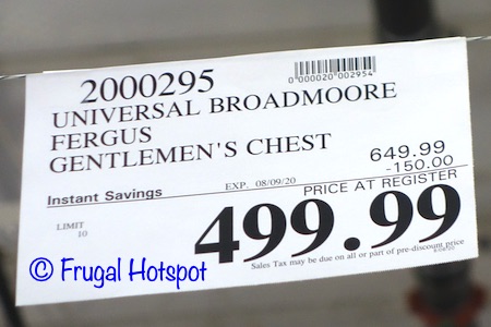 Universal Broadmoore Fergus Gentlemen's Chest Costco Sale Price