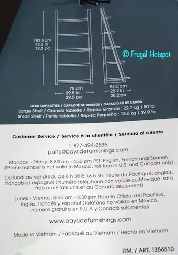 Whalen Bayside Furnishings Ashcroft 72 Ladder Bookcase Dimensions Costco Whalen Bayside Furnishings Ashcroft 72 Ladder Bookcase Dimensions Costco